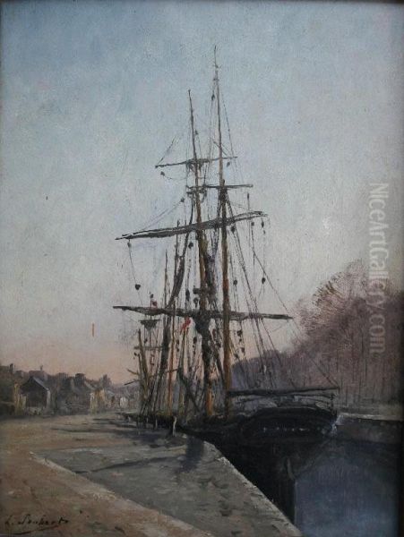 Vessel Moored At A Waterfront - view 1