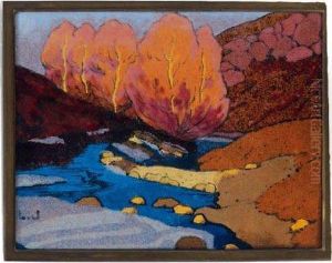 La Mauldre En Hiver by Leon Jouhaud