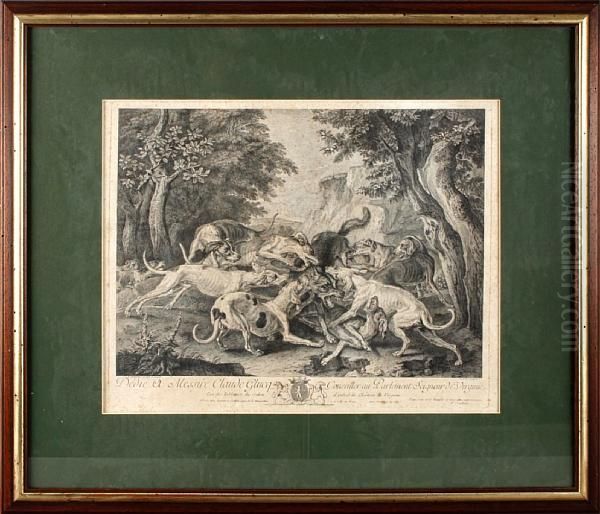 Hunting Scene With Dogs - view 1
