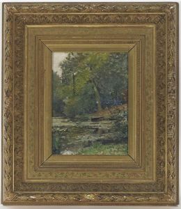 Teichlandschaft Im Wald by Roger-Joseph Jourdain