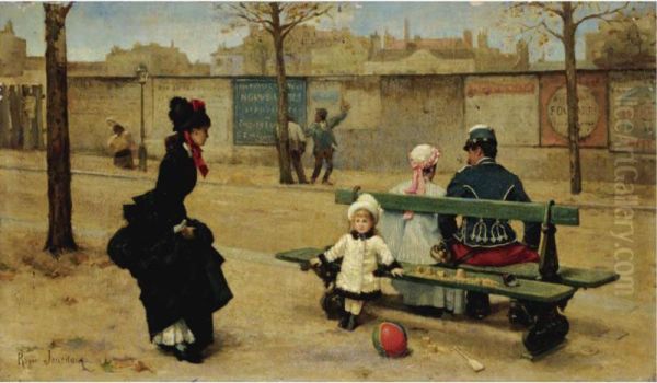 Playing Ball In The Park - view 1
