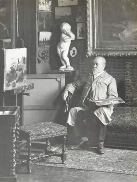 Beau Portrait De Theodore Jourdan Pris Rue De Labibliotheque - view 1