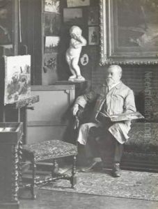 Beau Portrait De Theodore Jourdan Pris Rue De Labibliotheque by Theodore Jourdan