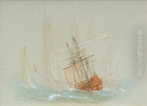 Caught In A Rough Sea by George William Joy