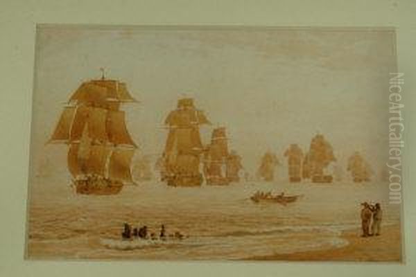 Fleet Off Yarmouth - view 1
