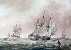 Shipping At Sea by John Cantiloe Joy