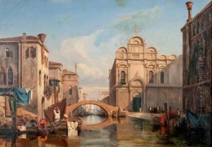 Vue De Venise by Jules Romain Joyant