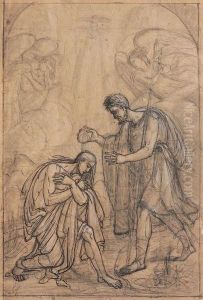 Le Bapteme Du Christ by Jules Romain Joyant