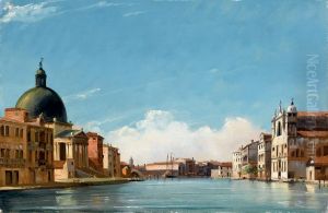 Venezia, La Chiesa Di San Samuele by Jules Romain Joyant