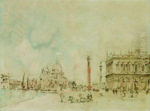 La Place Saint Marc A Venise by Jules Romain Joyant