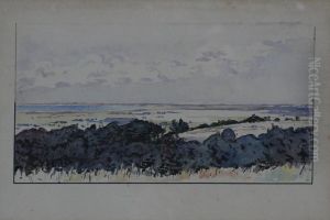 Paysage by Amedee Joyau