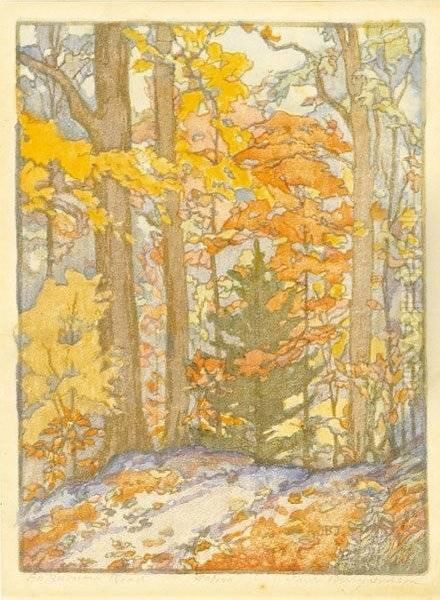 Three Color Woodblock Prints - view 1
