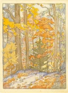 Three Color Woodblock Prints