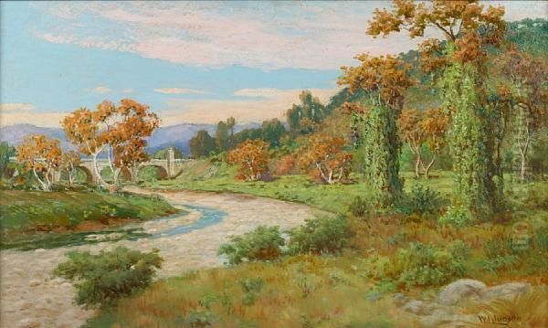 Arroyo Seco With Bridge - view 1