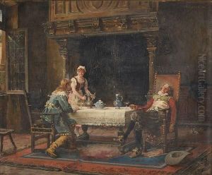 La Fin Du Repas by Victor Henri Juglar