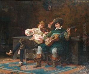 The Musicians 'v.h. Juglar. 81' (top Right)