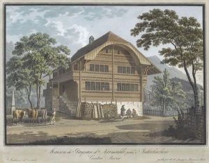 Maison De Paysan D'arrmuhli Pres D'interlaken by Jacques Henri Juillerat
