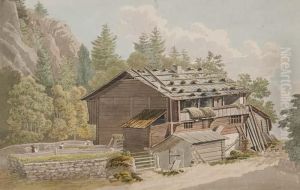 Schweizer Berghutte by Jacques Henri Juillerat