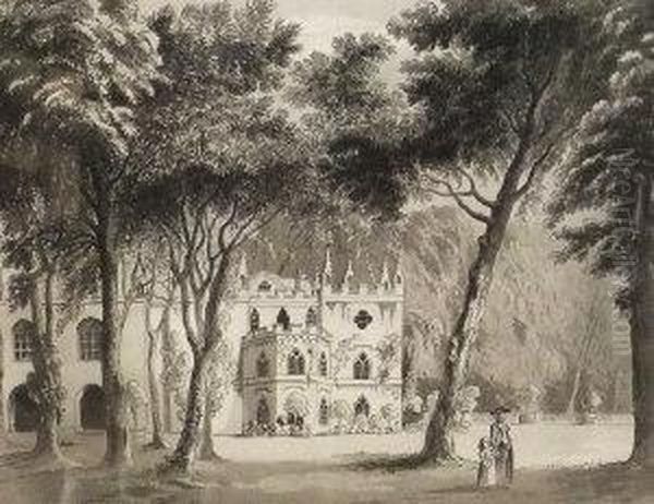 "south Front Of Strawberry Hill The Seat Of The Hon H Walpole" - view 1