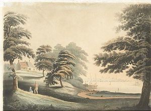 Newyork From Hobuck Ferry House, New Jersey Newyork From Hobuck Ferry House, New Jersey
