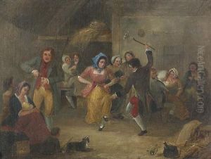 Genreszene Mit Feiernder Gesellschaft. by Asensio Julia