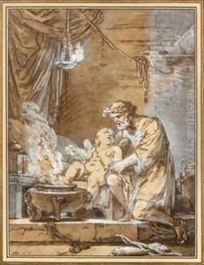Scene Mythologique by Simon Julien De Parme