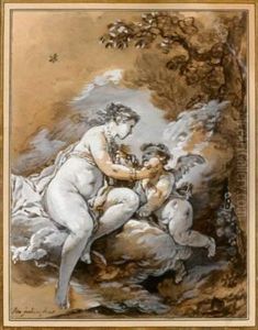 Venus Et L'amour by Simon Julien De Parme