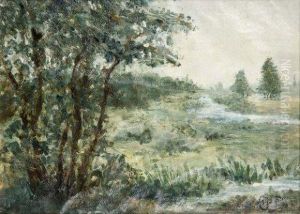 Paysage by Gustave Adolf Jundt