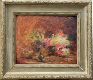 Panier De Fleurs by Charles Frederic Jung