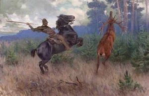 "hirschjagd" by F.R. Jung