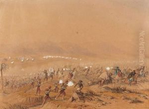 Combat Du 17 Octobre 1844 Livre Au Pied Du Tleta Contre Les Kabyles De Flissat-el-bahar by Theodore Jung