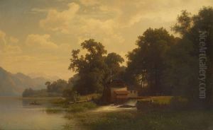 Retour Des Pecheurs Pres De Lacascade by Carl Jungheim