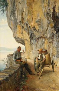 Gosse Och Gubbe Pa Bergsvag by Axel Jungstedt