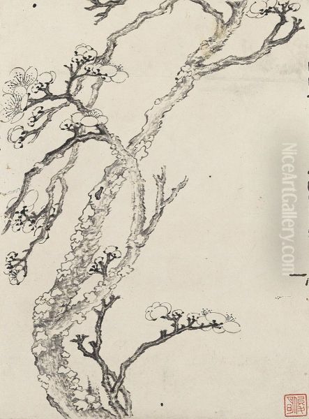 Ink Plum Blossoms - view 1
