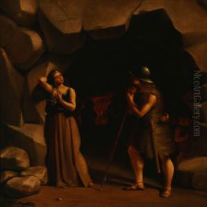 Scene From Nordic Mythology by Georg U.F. Fritz Jurgensen