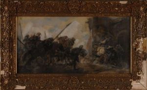 Battle Scene by Johann Hendricus Jurres
