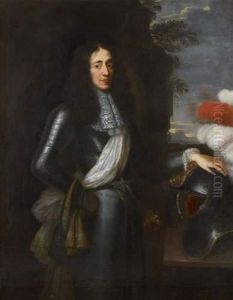 Portrait D'homme En Armure by D'Egmont Juste