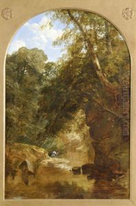 A Heron In A Rocky Gorge