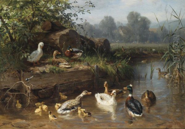 Ducks On The Pond - view 1