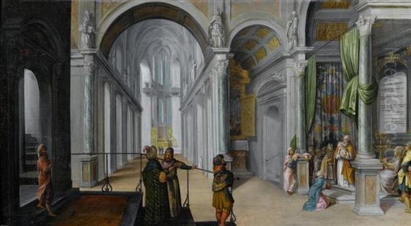 Jesus Visiting Simeon In The Temple. - view 1