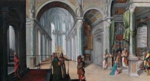 Interno Di Chiesa Barocco Con La Presentazione Al Tempio