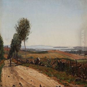 Summer Landscape With A View To A Fiord by Ludvig Kabell