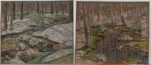 Two Landscapes by Charles Salis Kaelin