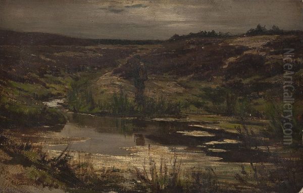 Landschaftsstudie Mit See - view 1