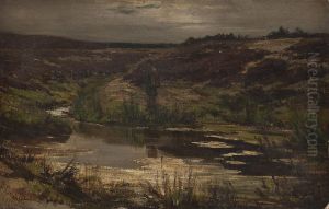 Landschaftsstudie Mit See by Frederick Hendrik Kaemmerer