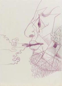 Surrealist Drawing, Diego by Frida Kahlo