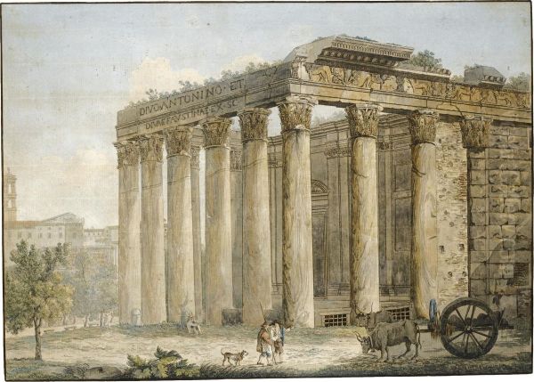 The Temple Of Antoninus And Faustina In The Roman Forum - view 1