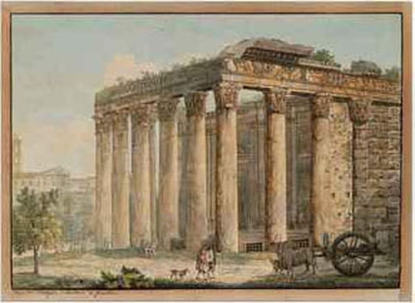 The Temple Of Antonin And Faustine - view 1