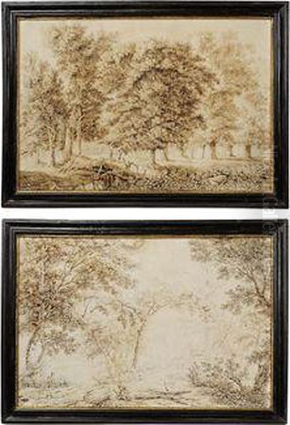 Herders In A Wooded Landscape - view 1