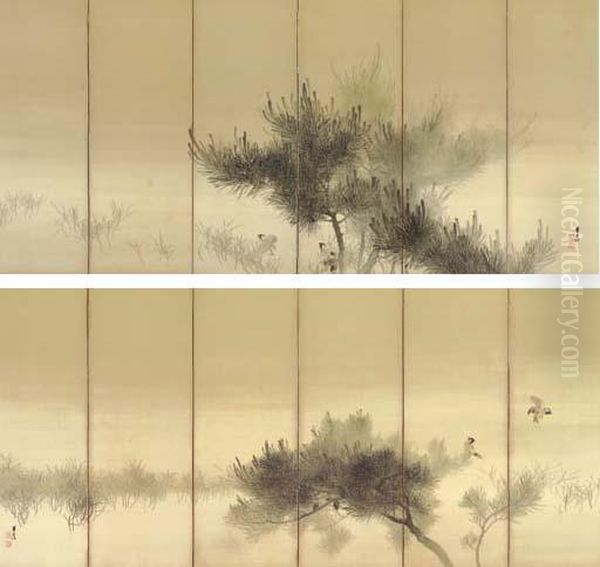 Sparrows And Pines - view 1